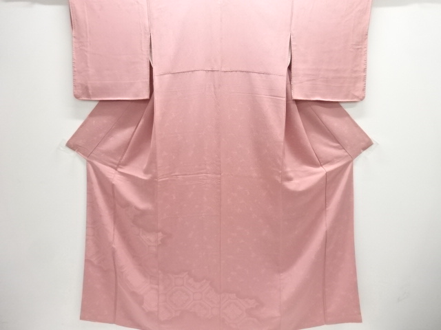 JAPANESE KIMONO / TSUKESAGE IROMUJI / JUKO-ORI / WOVEN FLOWER CREST